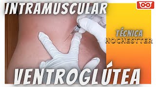 Injeção intramuscular ventroglútea  Hochestter [upl. by Sauncho]