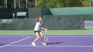 Agnieszka Radwańska practice Miami  Sony Ericsson Open 2013 [upl. by Artur975]