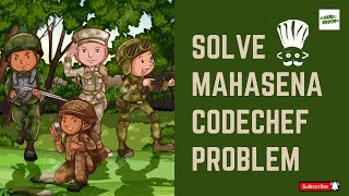 Solve Mahasena Codechef Problem  Python [upl. by Roinuj]