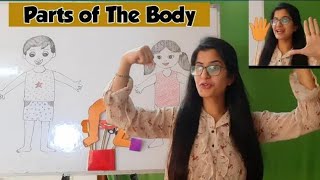 Virtual Class Activity Body Parts  Parts of Body  Our Body [upl. by Lonni]