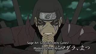 EDO MADARA VS EDO HASHIRAMA  NARUTO BATTLE [upl. by Ecyor]