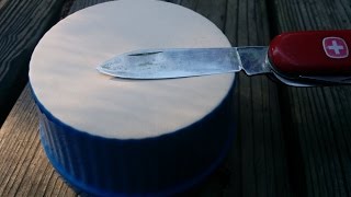 Howto Sharpen a Knife Using Ceramic Tutorial [upl. by Nels]