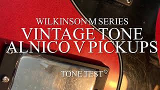 Split coil Musiclily Alnico V Wilkinson M Series Vintage Tone PAF Style Pickups [upl. by Convery]