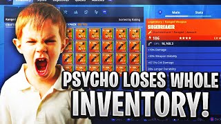 Psycho Rich Kid Loses Whole Inventory Scammer Gets Scammed Fortnite Save The world [upl. by Lorita]