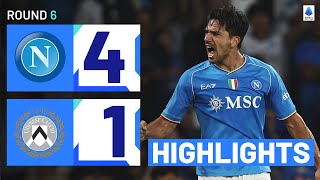 NapoliUdinese 41  Kvara back to scoring ways Goals amp Highlights  Serie A 202324 [upl. by Arretal]