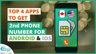 Top 4 Temporary Burner Number Apps 2nd PHONE NUMBER [upl. by Eltotsira]