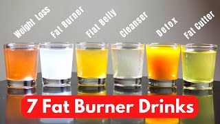 7 Fat Burner Drinks for 7 Days  Lose Weight Fast  Fastest Way to Lose Belly Fat [upl. by Moorefield]