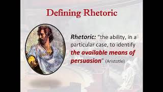 Introduction to quotRhetoricquot [upl. by Mchenry]