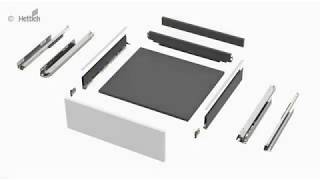 AvanTech YOU drawer system Assembly animation [upl. by Ettenyl694]