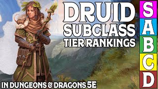 Druid Subclass Tier Ranking in Dungeons and Dragons 5e [upl. by Eliseo]