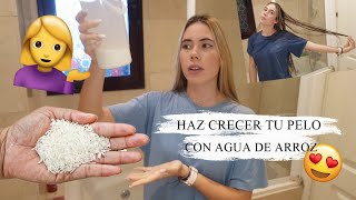 Cómo hacer CRECER el CABELLO rápido con AGUA DE ARROZ [upl. by Gherardo]