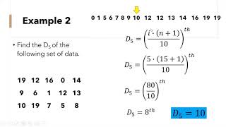 Decile for ungrouped data [upl. by Reichel]