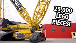 Huge LEGO Technic Crane – 45m145 Feet Tall [upl. by Elohcan730]