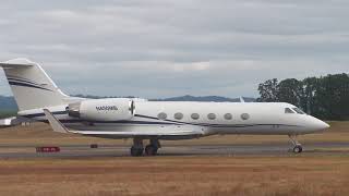 82721 Gulfstream G400 Landing Taxi and Takeoff [upl. by Jonell343]