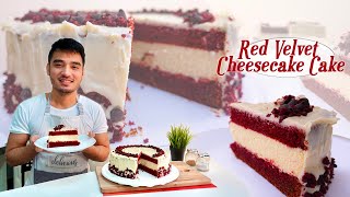 Red Velvet Cheesecake Cake Recipe  Cheesecake Factory [upl. by Thayer]