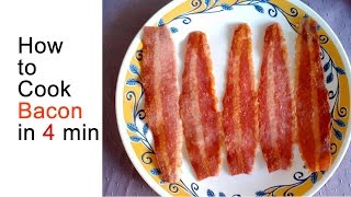 How to Cook Turkey Bacon in 4 Minutes [upl. by Enyalaj736]