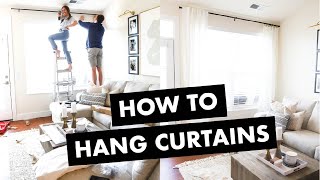 How to Hang Curtains in 4 Easy Steps [upl. by Ahsenaj675]