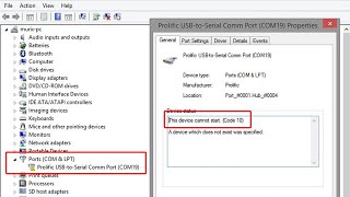 SOLVED Prolific USB to Serial  This Device Cannot Start Code 10 Issue  Problem Solution [upl. by Nahgiem]