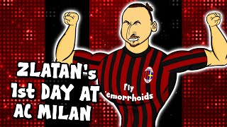 🔴Zlatans 1st Day at AC Milan⚫ [upl. by Clarinda]