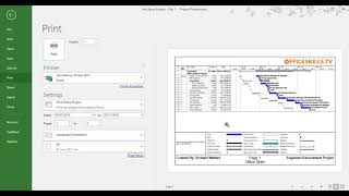 Printing with Headers and Footers in Microsoft Project [upl. by Enirac]