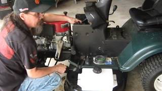 Craftsman mower fuel tank replacement [upl. by Malynda]