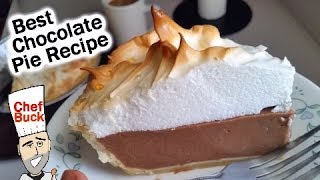 Best Chocolate Pie Recipe Seriously [upl. by Kelwunn]