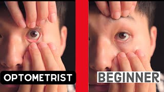 HOW TO put contacts in and out easy version  Optometrist Tutorial [upl. by Ianthe]