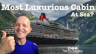 Cunard Queen Victoria Q2 Caronia Master Suite Tour [upl. by Ordnazil]