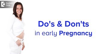 Dos and donts in early pregnancy  Dr Usha B R [upl. by Aiekal]