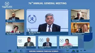 AGM of Rallis India Ltd 76th 20062024 [upl. by Raddy]