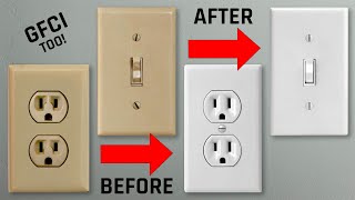 How to Replace Outlets Light Switches and GFCI Plugs [upl. by Attennyl]