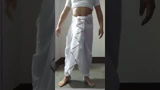 Belt Dhoti Tutorial बेल्ट वाली धोती [upl. by Enelloc415]