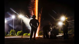 Fireworks show at Isotopes Park behind the scenes [upl. by Oster333]