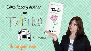 Cómo hacer un tríptico a mano [upl. by Ettezel612]