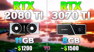 RTX 3070 Ti vs RTX 2080 Ti  Test in 10 Games [upl. by Fonz]