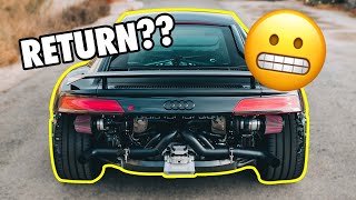 CUSTOMER HAS SECOND THOUGHTS AFTER FIRST DRIVE AUDI R8 TWIN TURBO 800HP  SHEEPEYRACE [upl. by Airdnaed]