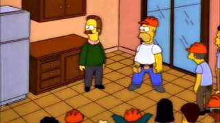 The Simpsons S08E08 Hurricane Neddy  Rebuilding Neds House [upl. by Zebada]