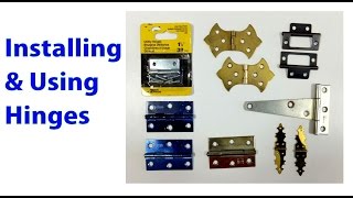 Installing and Using Hinges Woodworking Beginners 19 [upl. by Sherburne]