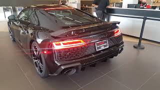 2020 Audi R8 V10 performance  cold start sound and loud revs [upl. by Aseel]