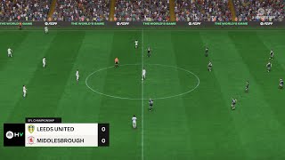 Leeds United vs Middlesbrough 14082024 EFL Cup EA FC 24 [upl. by Ogilvie298]