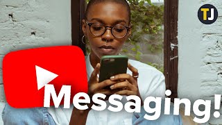 HOW TO Send a Message on YouTube in 2021 [upl. by Aihtnis500]