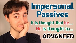 IMPERSONAL PASSIVE  PASIVA IMPERSONAL  Inglés  Gramática [upl. by Adidnac]