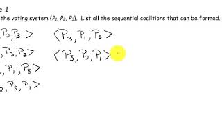 Shapley Shubik Power Distribution Example 1 [upl. by Chasse151]