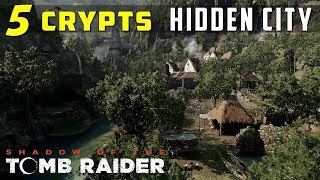 Crypts in Hidden City Sarcophagus Location  SHADOW OF THE TOMB RAIDER [upl. by Amsirac658]