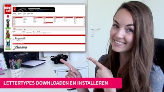 How to lettertypes downloaden en installeren [upl. by Fillian]