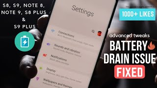 Fix Samsung One UI Battery Drain Issue in S8 S9 S10 S20 Note 9 Note 10 Note 20 [upl. by Longan]