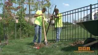 Aluminum Fence  How to install it [upl. by Annuhsal]