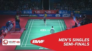 MS  Kento MOMOTA JPN vs LEE Chong Wei MAS 7  BWF 2018 [upl. by Karr]