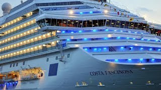 Cruise Costa Fascinosa HD 1080p Suite cabin Mediterranean sea cruise [upl. by Swee346]