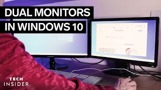 How To Set Up Dual Monitors In Windows 10 2022 [upl. by Acinorahs78]